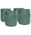 vidaXL Garden Waste Bags 4 pcs Green 79 x 79 x 99.5 cm Polypropylene