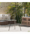 vidaXL Campfire Tripod Black 92 x 92 x 151.5 cm Steel