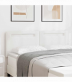 vidaXL Headboard Wall-mounted with Headboard Manual White 144 cm PVC