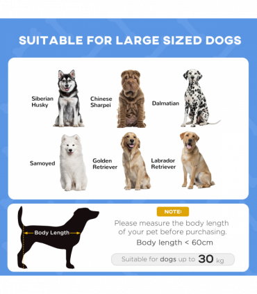 PawHut 92cm Elevated Dog Bed Cooling Raised Pet Cot UV Protection Canopy Blue