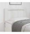 vidaXL Headboard Wall-mounted with Headboard Manual White 100 cm PVC