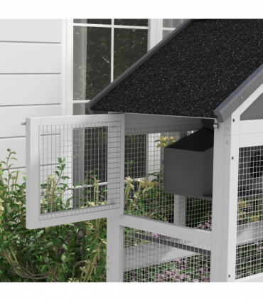 PawHut Bird Cage w/ Stands for Finches, Parakeets, Small Birds - Grey