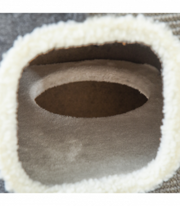 PawHut Cat Barrel Kitten Tree Tower Sisal Scratching Furniture Climbing Frame