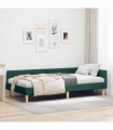 vidaXL Corner Bed Frame Other with Headboard Dark green 80 x 200 cm