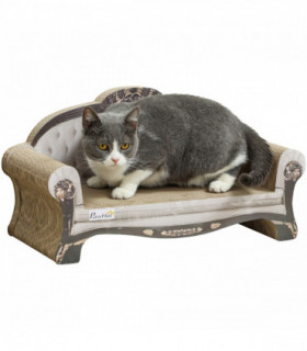 PawHut Cat Scratching Board with Organic Catnip for Indoor Cats, Brown