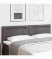 vidaXL Headboard Wall-mounted with Headboard Manual Grey 180 cm PVC