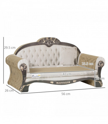 PawHut Cat Scratching Board with Organic Catnip for Indoor Cats, Brown