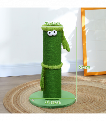 PawHut Cat Scratching Post for Indoor Cats with Sisal Rope Cover, Large Base