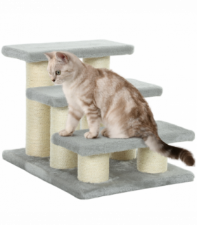PawHut Cat Steps 3 Stairs Deluxe Pet Portable Easy Climb Assistance Lightweight