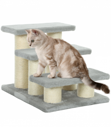 PawHut Cat Steps 3 Stairs Deluxe Pet Portable Easy Climb Assistance Lightweight