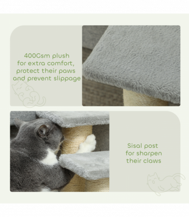 PawHut Cat Steps 3 Stairs Deluxe Pet Portable Easy Climb Assistance Lightweight