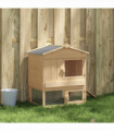 vidaXL Chicken coop Brown 75 x 59 x 60 cm