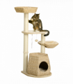 PawHut Cat Tree Activity Centre with Cattail Fluff Bed House Sisal Post Ball