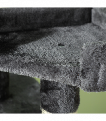 PawHut Cat Tree Scratcher Activity Centre, Condo Scratching Post Toy Bed