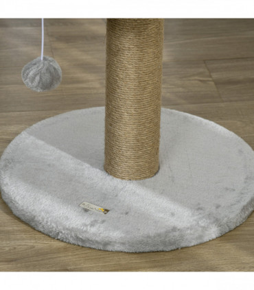 PawHut Cat Tree Tower Activity Centre with Scratching Posts Grey