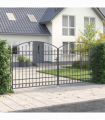 vidaXL Fence gate Other Grey 400 x 175 cm Steel