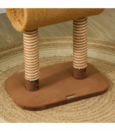 PawHut Cat Tree, 98cm Deer Themed Cat Tower for Indoor Cats and Kittens