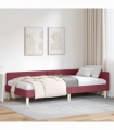 vidaXL Corner Bed Frame Other with Headboard Wine red 100 x 200 cm