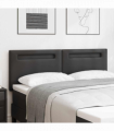 vidaXL Headboard Wall-mounted with Headboard Manual Black 144 cm PVC