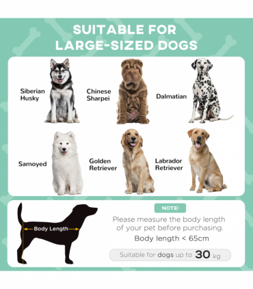 PawHut Cooling Raised Dog Bed w/ Breathable Mesh, for L Dogs - Light Grey