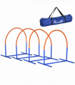 PawHut Dog Agility Training Equipment Pet Agility Training Set with Carry Bag
