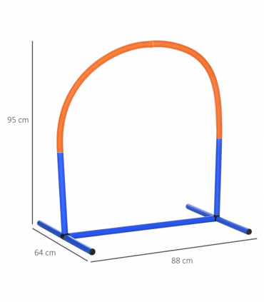 PawHut Dog Agility Training Equipment Pet Agility Training Set with Carry Bag