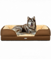 PawHut Dog Bed Calming Pet Bed Dog Mattress for Large Dogs - Brown