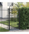 vidaXL Fence Gate Grey 89 x 200 cm Steel