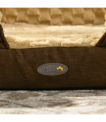 PawHut Dog Bed Calming Pet Bed Dog Mattress for Large Dogs - Brown