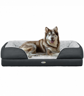 PawHut Dog Bed Calming Pet Bed Dog Mattress for Large Dogs - Charcoal Grey