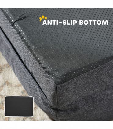 PawHut Dog Bed Calming Pet Bed Dog Mattress for Large Dogs - Charcoal Grey