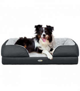 PawHut Dog Bed Calming Pet Bed Dog Mattress for Medium Dogs - Charcoal Grey