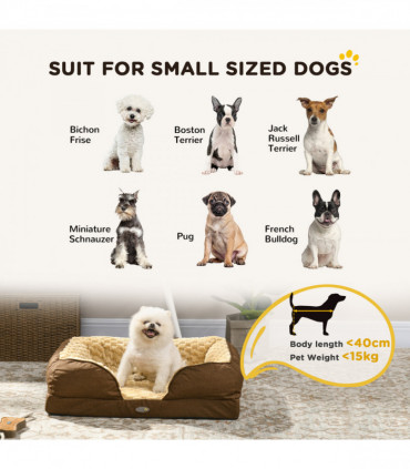 PawHut Dog Bed Calming Pet Bed Dog Mattress for Small Dogs