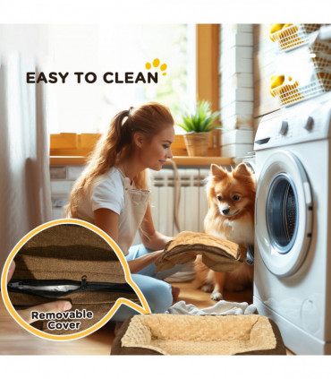 PawHut Dog Bed Calming Pet Bed Dog Mattress for Small Dogs