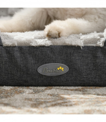 PawHut Dog Bed Calming Pet Bed Dog Mattress for Small Dogs - Charcoal Grey