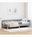 vidaXL Corner Bed Frame Other with Headboard Light grey 100 x 200 cm
