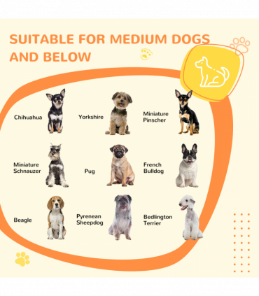 PawHut Dog Crate Furniture End Table w/ Soft Washable Cushion, Lockable Door