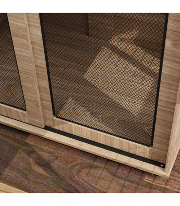 PawHut Dog Crate Furniture with Flip-up Top, 2 Doors, for Extra Large Dogs