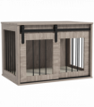 PawHut Dog Crate Furniture with Removable Cushion, for Medium Dogs - Brown