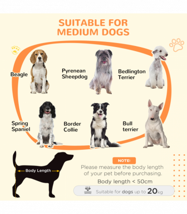 PawHut Dog Crate Furniture with Removable Cushion, for Medium Dogs - Brown