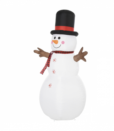 6ft Giant Inflatable Snowman Christmas Deco LED Lights Accessories Cute Family