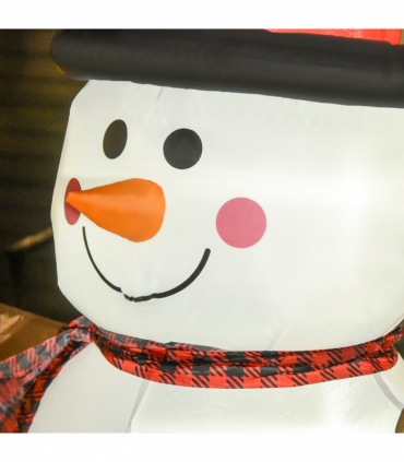 6ft Giant Inflatable Snowman Christmas Deco LED Lights Accessories Cute Family