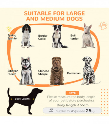 PawHut Dog Crate Kennel Cage for Medium Large Dog, Indoor End Table, Grey