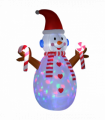 8ft Christmas Inflatable Snowman with Candy Rotating Lighted Indoor Outdoor