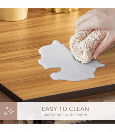 PawHut Dog Crate for Large Dogs, Double Dog Cage for Small Dog, Oak Tone