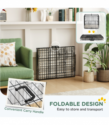 PawHut Dog Crate with 2 Doors, Tray, Soft Cushion, for Extra Small Dogs