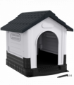 PawHut Dog Kennel for Outside, for M and L Dogs, 101 x 88 x 99cm, Grey