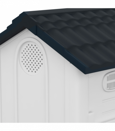 PawHut Dog Kennel for Outside, for XS and S Dogs, 80 x 69 x 76cm, Grey