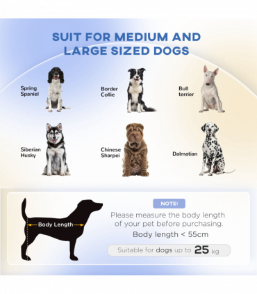 PawHut Dog Sofa Bed Raised Couch with Wooden Frame and Soft Cushion, Blue