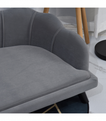 PawHut Dog Sofa, Pet Couch Bed for Medium, Large Dogs w/ Legs, Cushion - Grey